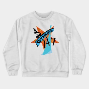 24/7 orange and blue star Crewneck Sweatshirt